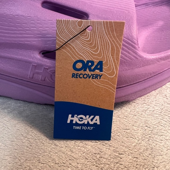 HOKA Ora Recovery  Slide  Sandals 3 Violet Bloom Purple Unisex Men's 11/Women 13 - Picture 2 of 10